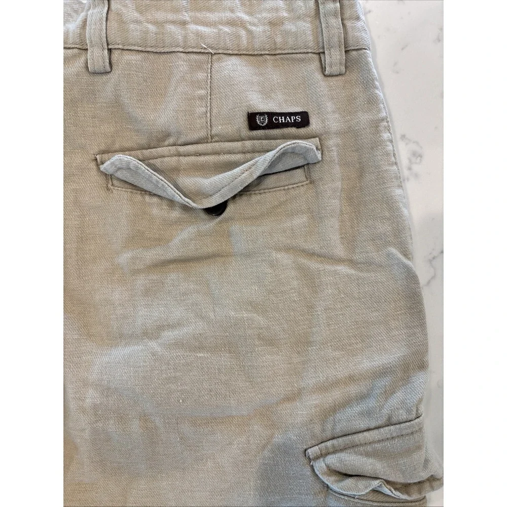 Vintage Chaps Ralph Lauren Cargo Shorts Mens 38‎ Khaki Flat Front 9